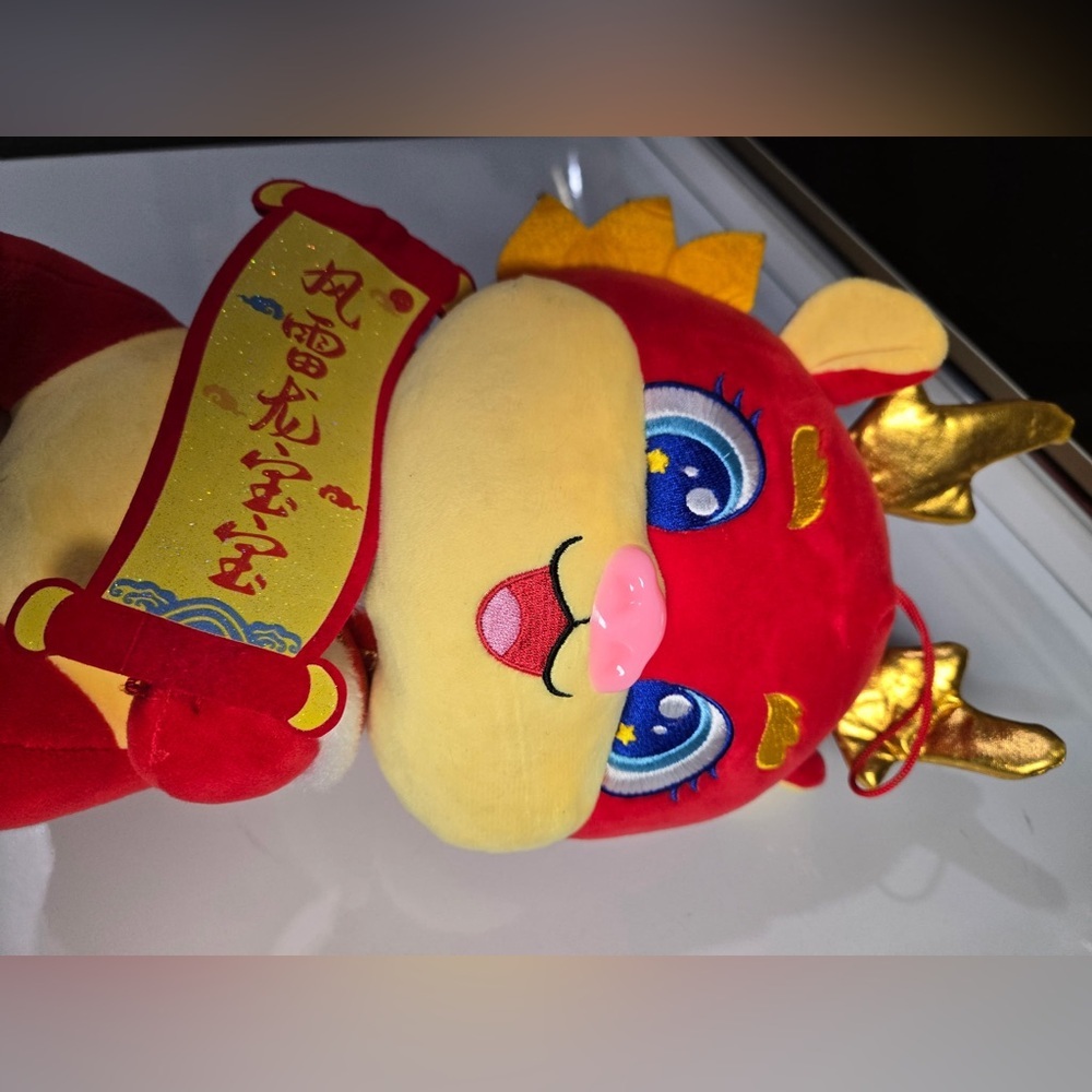 Lucky Red Dragon Plush – Chinese Zodiac – Prosperity & Good Fortune - Picture 4 of 9